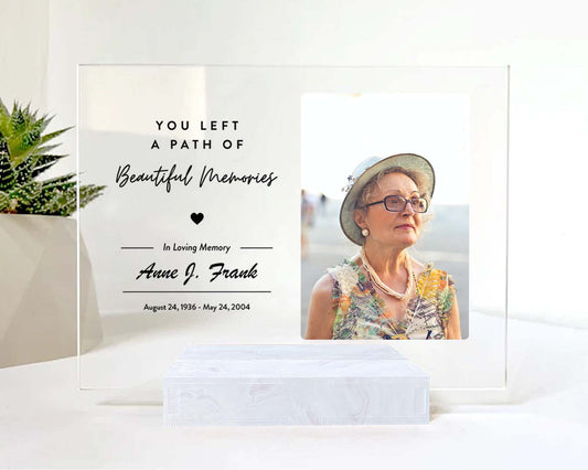 Grandpa Memorial Picture Frame • Custom Photo • Personalized Memorial Photo Plaque • Sympathy Gift For Loss Of Grandfather