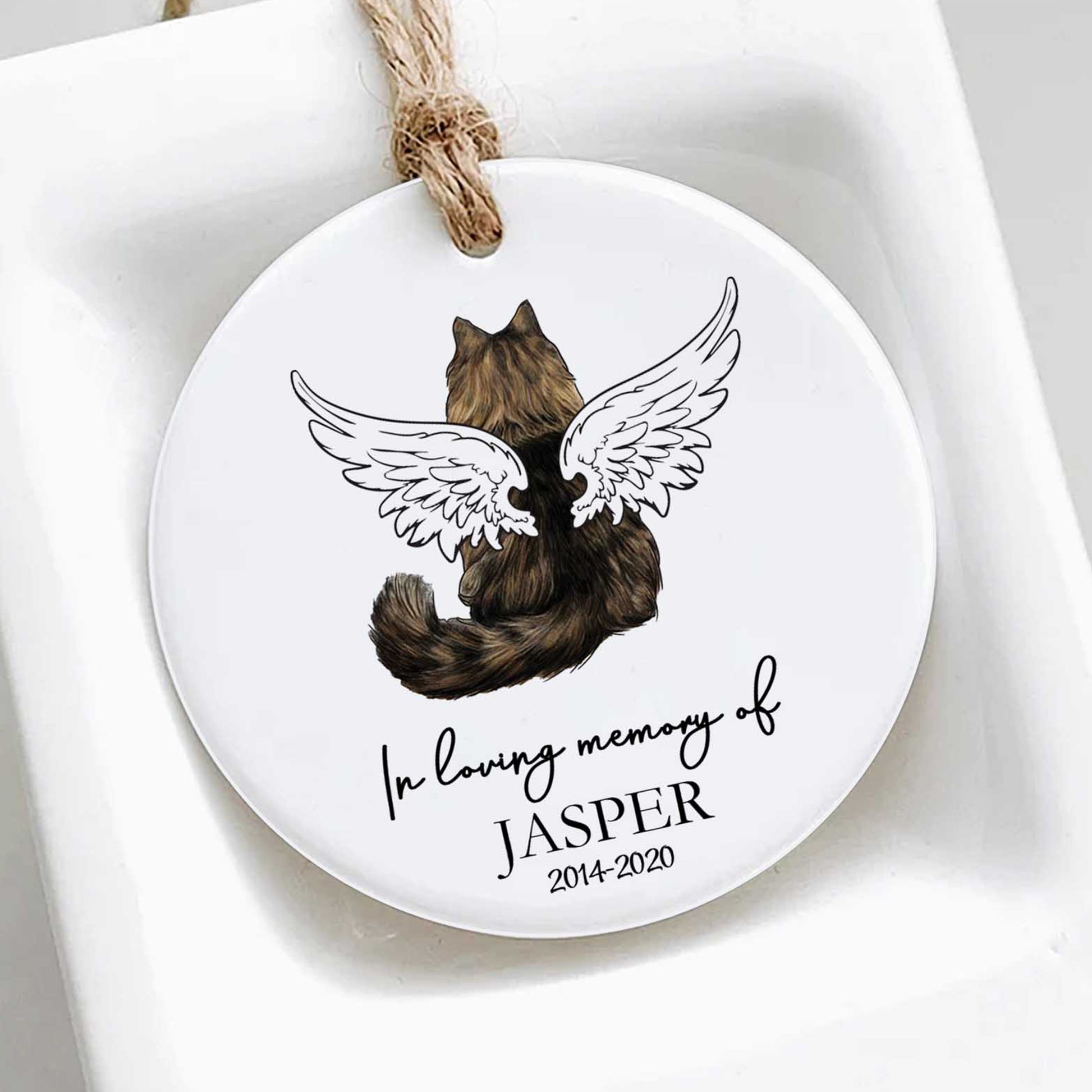 Custom Christmas Ornament For Loss Of Cat • Keepsake Gift For Cat Family • Personalized Memorial Gift For Cat Lovers • Cat Portrait Ornament
