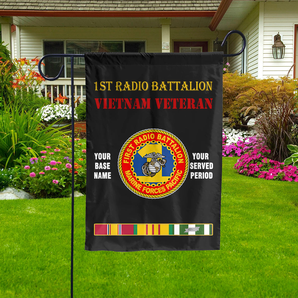 1ST RADIO BATTALION - Double Sided 30"x40" Flag