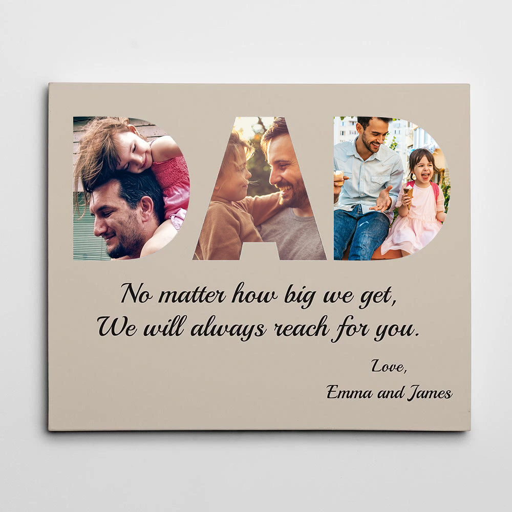 DAD Custom Photo Canvas, Poster