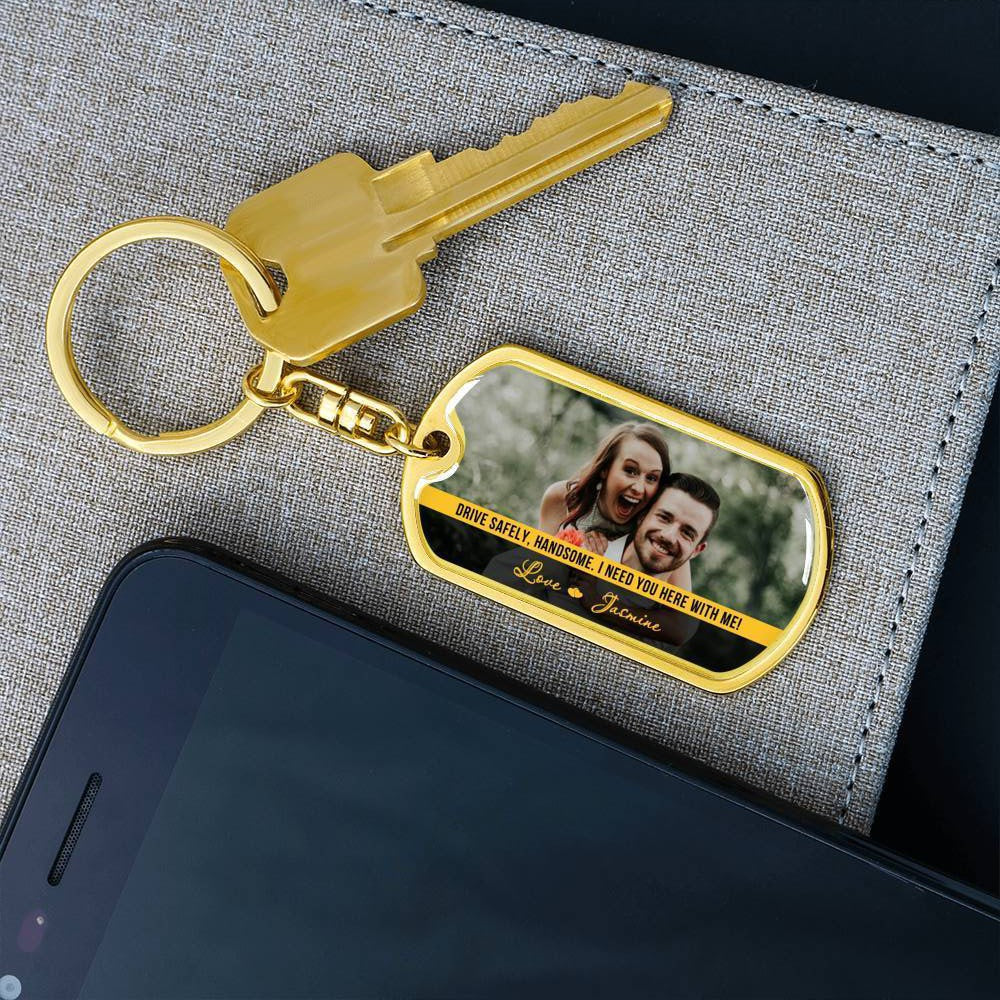 Personalized Keychain - Meaningful Gift For Your Man