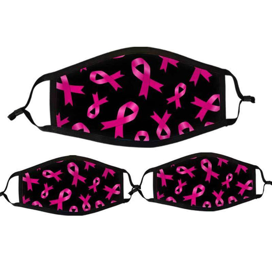 Pink Ribbon Breast Cancer Cloth Face Mask