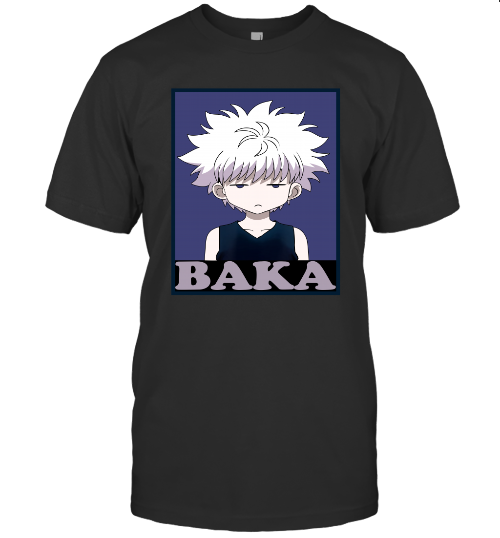 Baka-Killua Art Cute Hunter-X-Hunter Anime Manga T-Shirt Sweatshirt Hoodie for Men Women
