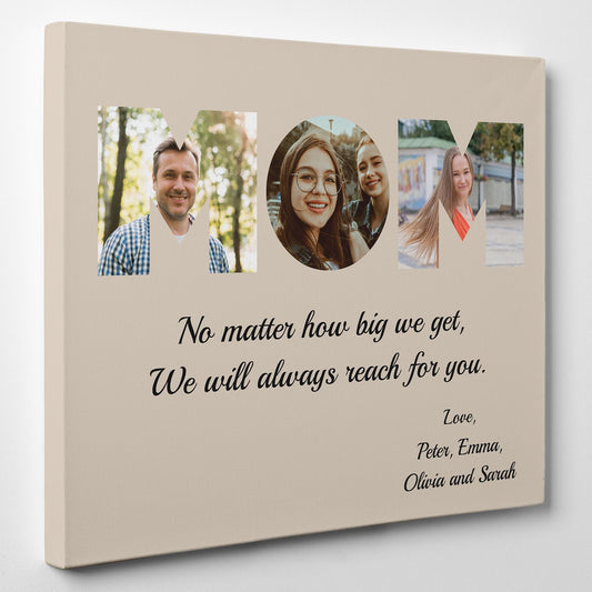 MOM Premium Custom Photo Canvas, Poster