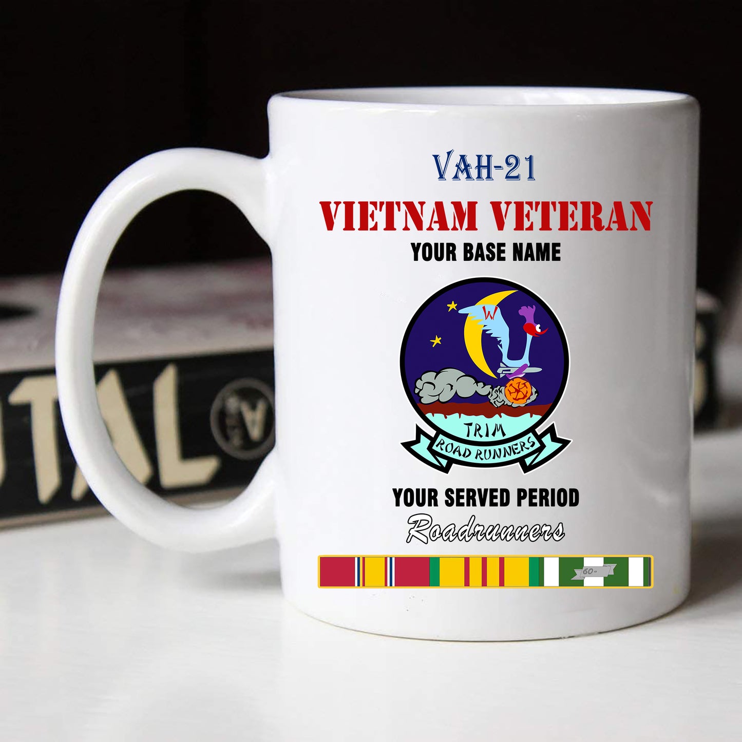 VAH 21 BLACK WHITE 11oz 15oz COFFEE MUG