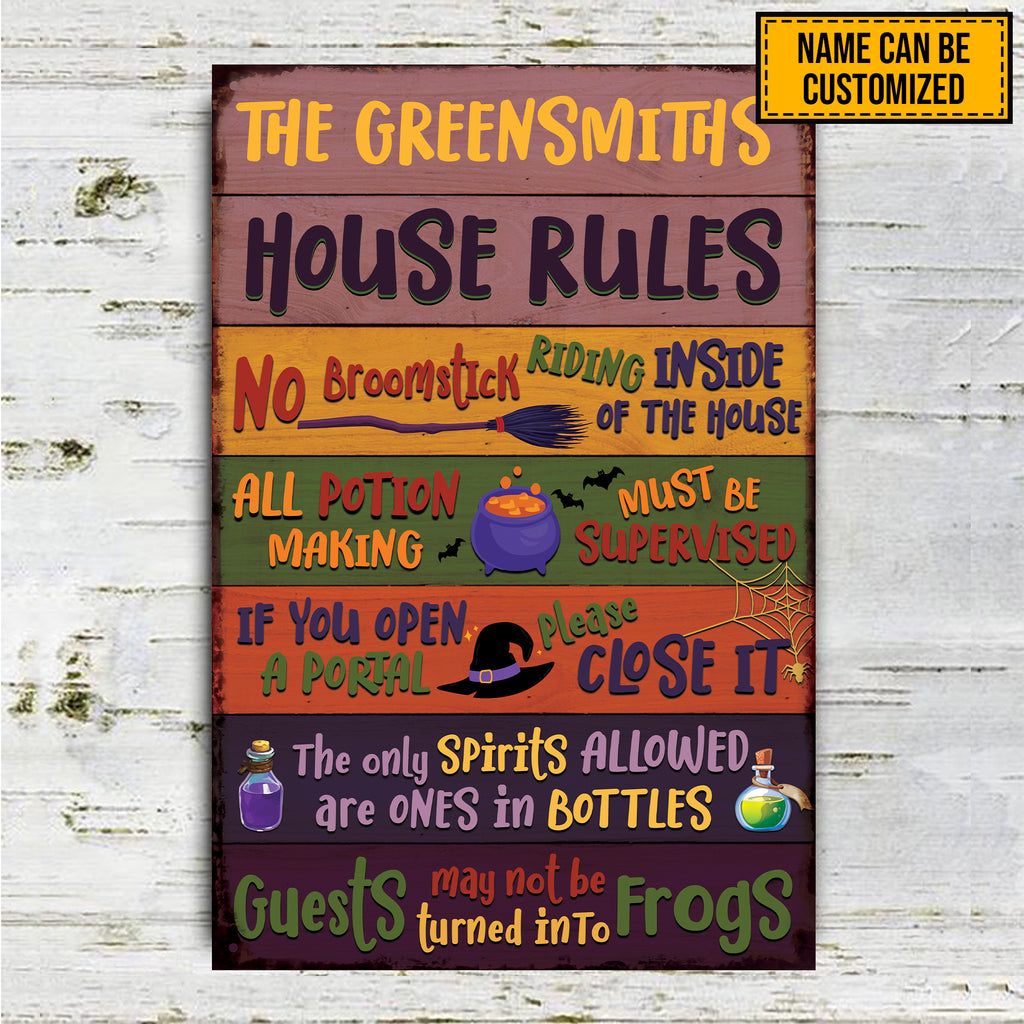 Welcome To Our House • Custom Classic Metal Sign • Personalized Welcome Sign • Outdoor Sign • Backyard Sign • Funny Sign