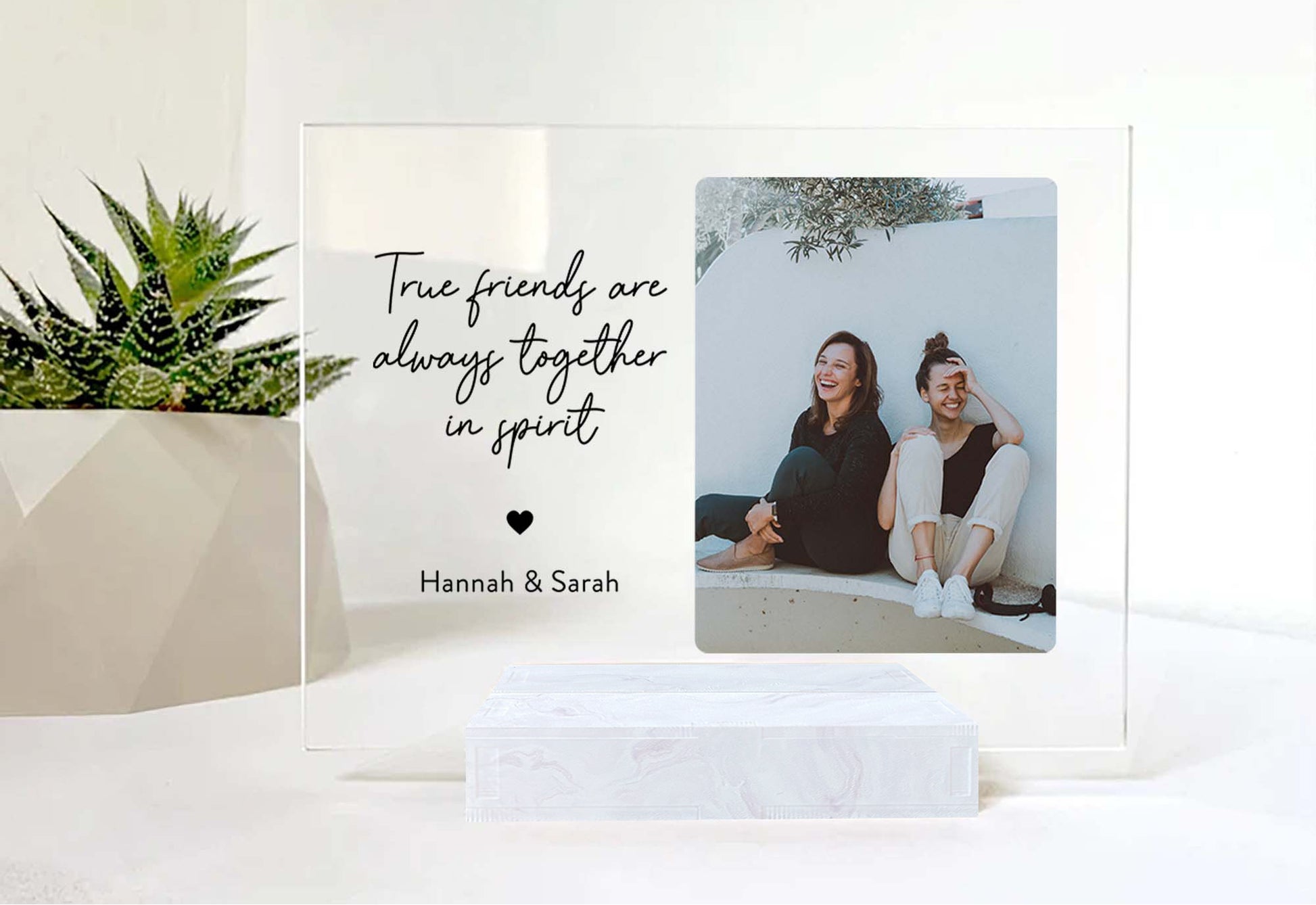 Custom Photo Frame • Personalized Birthday Gift For Best Friends • Keepsake Gift • For Besties • For Soul Sisters • Friendship Gift
