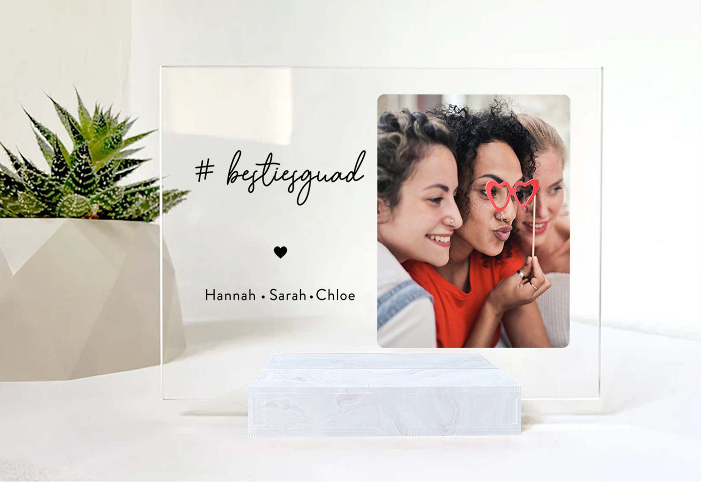 Custom Photo Frame • Personalized Birthday Gift For Best Friends • Keepsake Gift • For Besties • Acrylic Plaque • For Soul Sisters • Friendship Gift