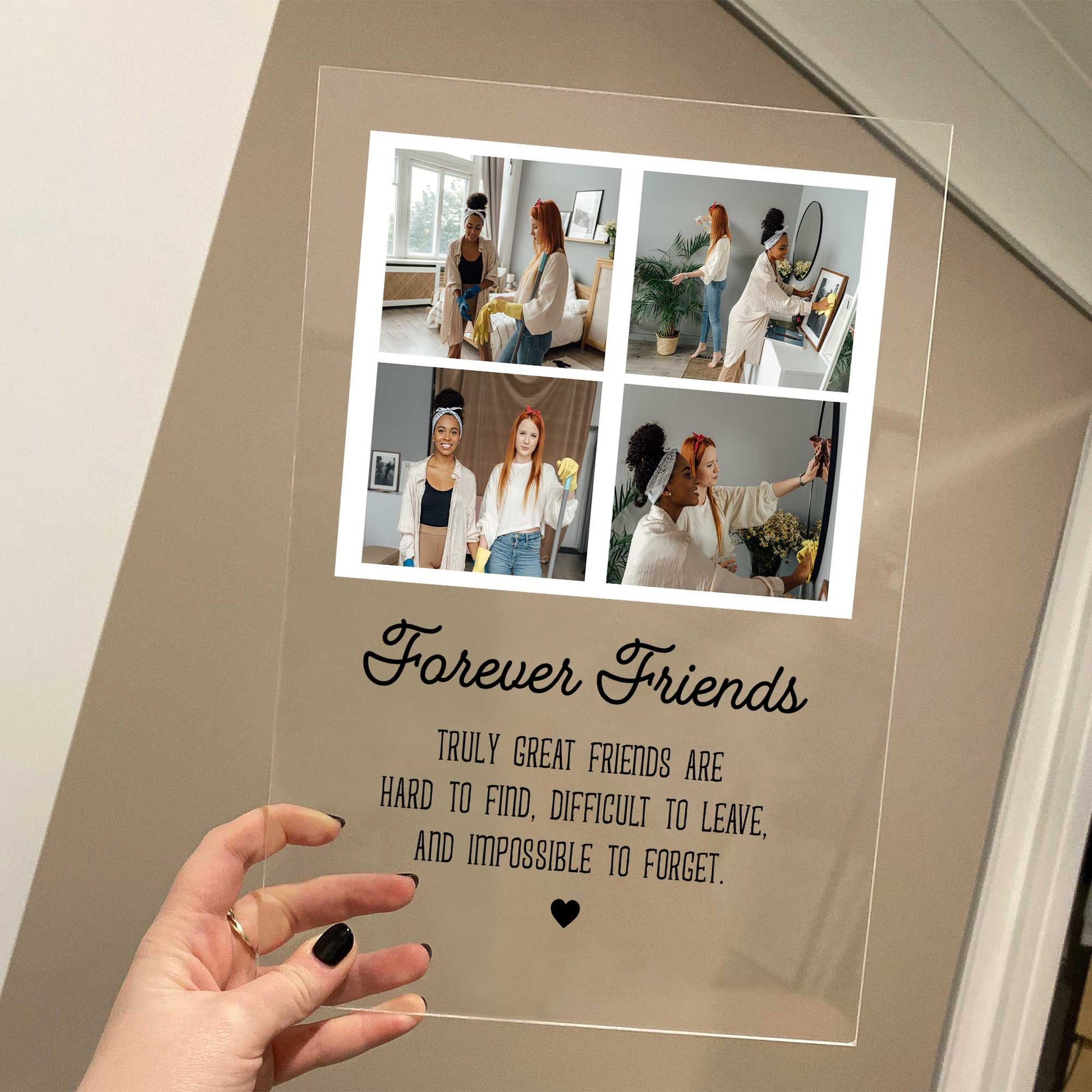 Custom Photo Frame • Personalized Birthday Gift For Best Friends • Keepsake Gift • For Besties • For Soul Sisters • Friendship Gift • Acrylic Plaque