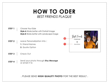 Custom Photo Frame • Personalized Birthday Gift For Best Friends • Keepsake Gift • For Besties • Acrylic Plaque • For Soul Sisters • Friendship Gift