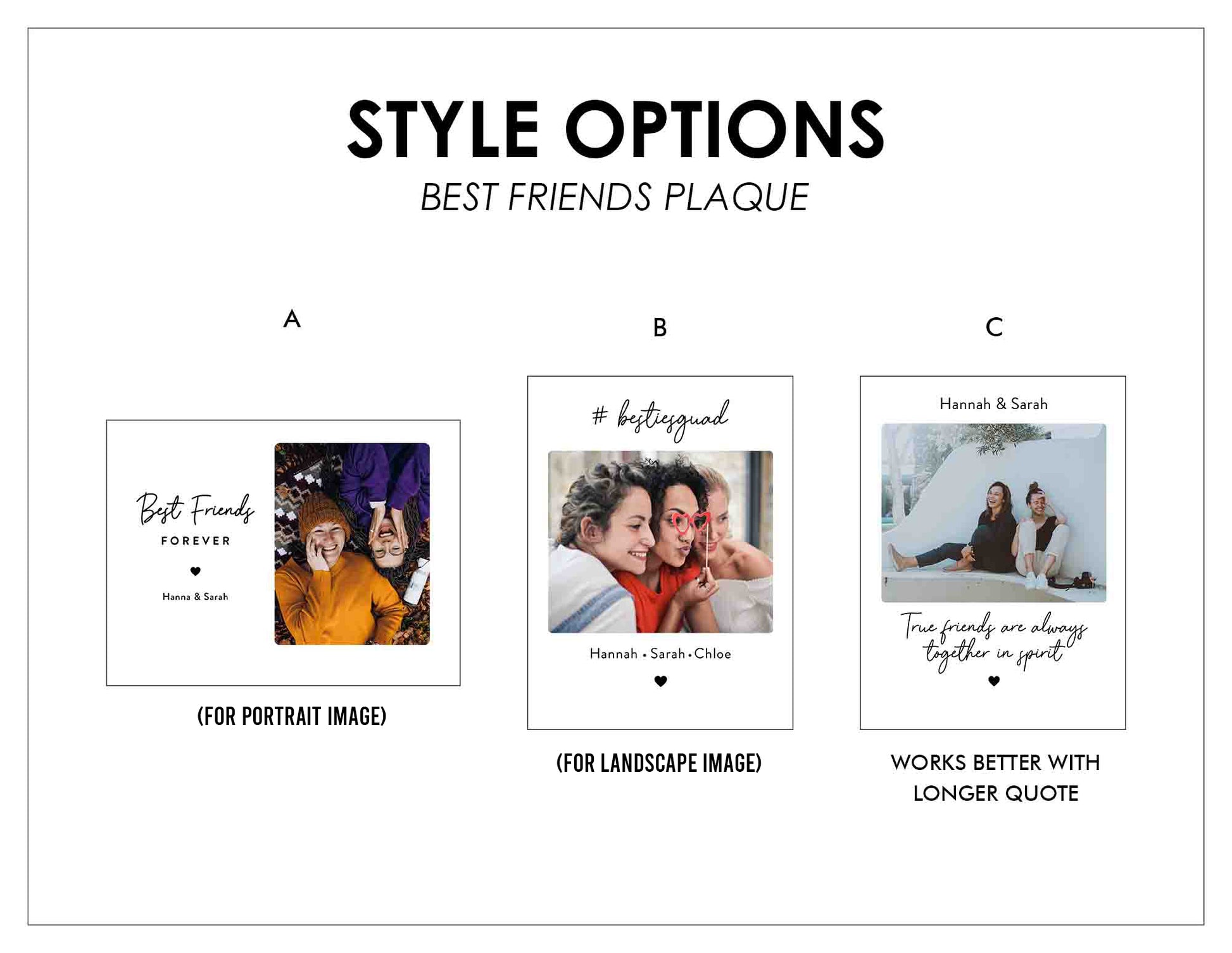 Custom Photo Frame • Personalized Birthday Gift For Best Friends • Keepsake Gift • For Besties • For Soul Sisters • Friendship Gift