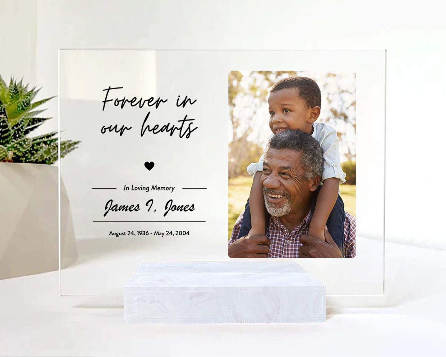 Mom Memorial Picture Frame • Custom Photo • Personalized Memorial Photo Plaque • Sympathy Gift For Loss Of Wife