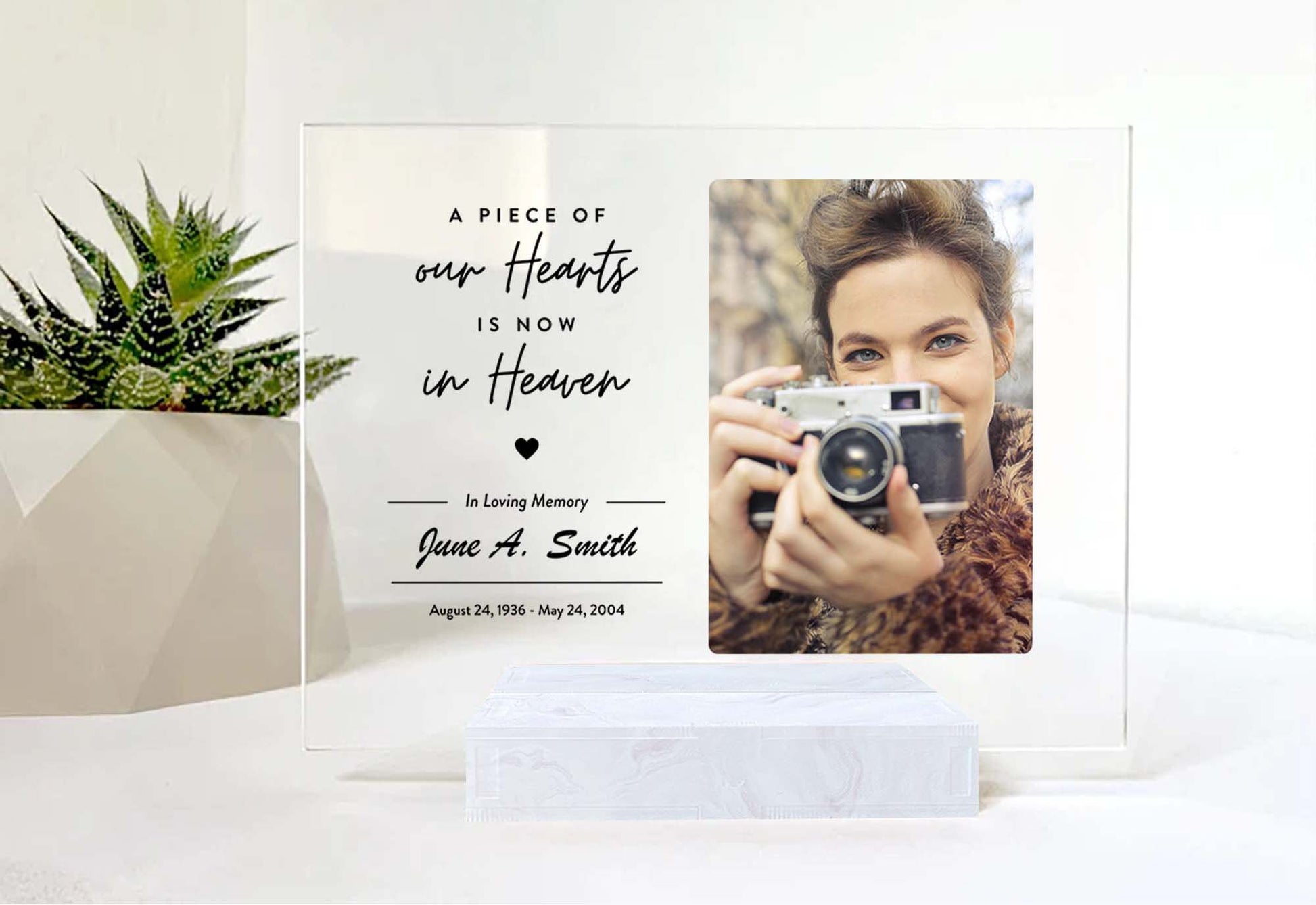 Grandma Memorial Picture Frame • Custom Photo • Personalized Memorial Photo Plaque • Sympathy Gift For Loss Of Grandmother