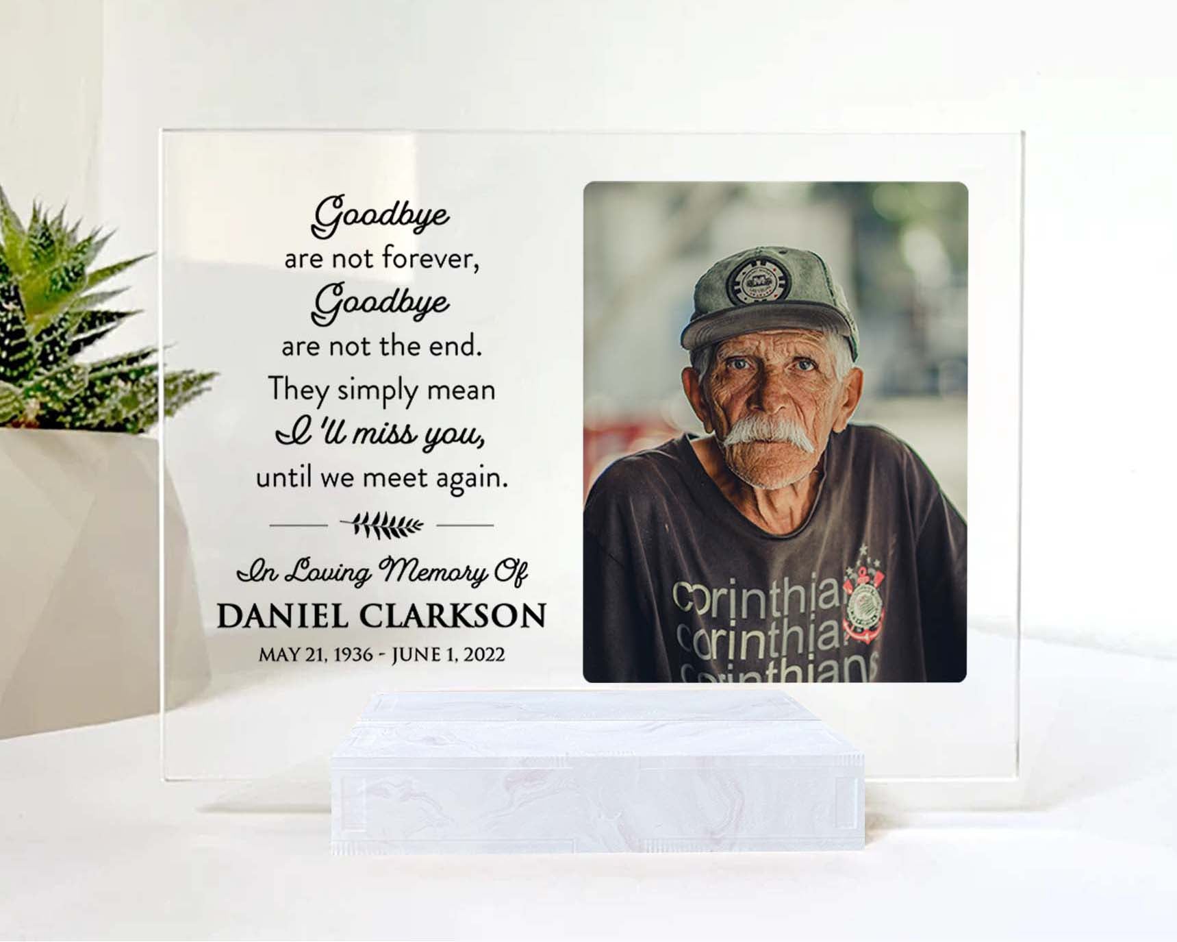 Grandma Memorial Picture Frame • Custom Photo • Personalized Memorial Photo Plaque • Sympathy Gift For Loss Of Grandmother
