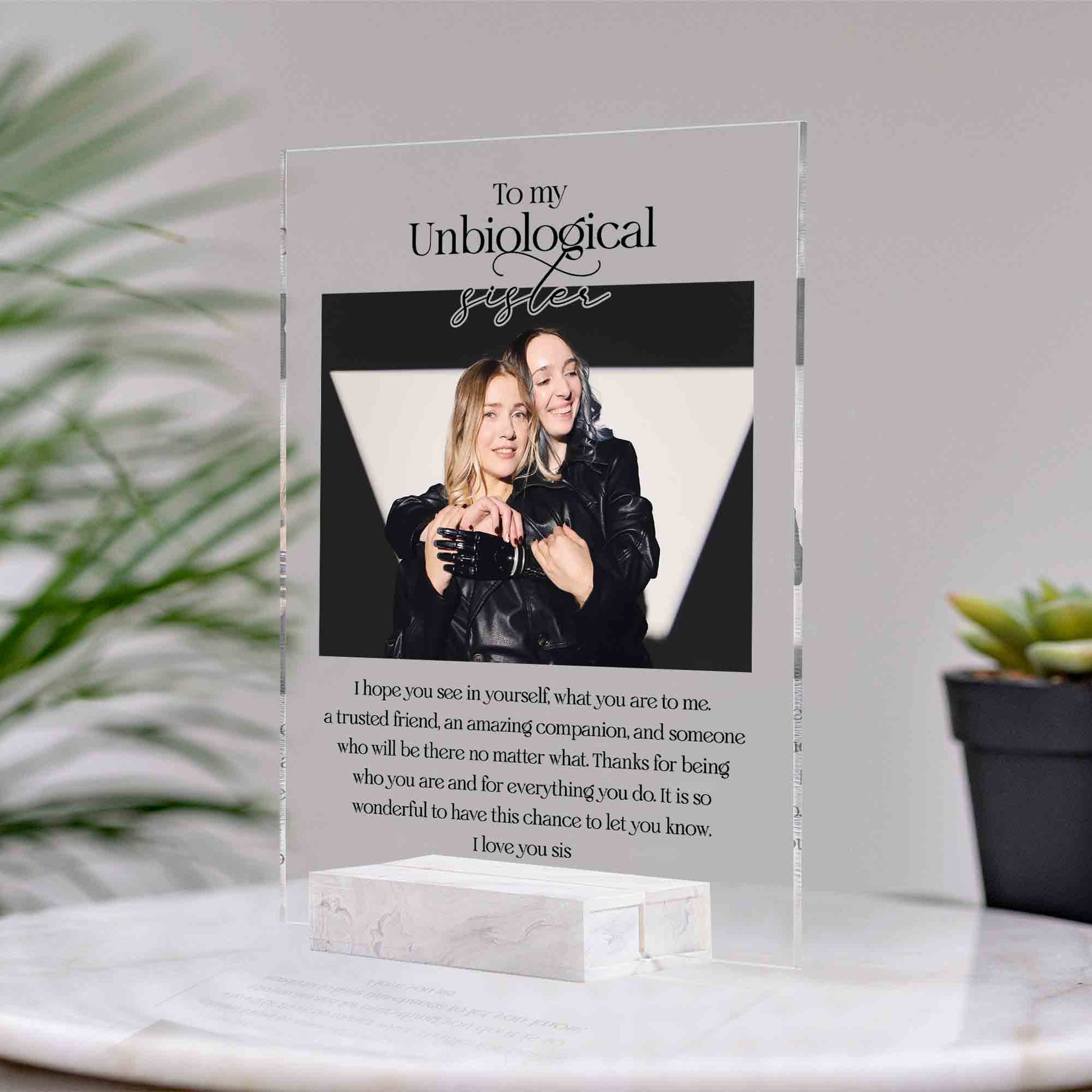 Custom Photo Frame • Personalized Birthday Gift For Best Friends • Keepsake Gift • For Besties • For Soul Sisters • Friendship Gift • Acrylic Plaque