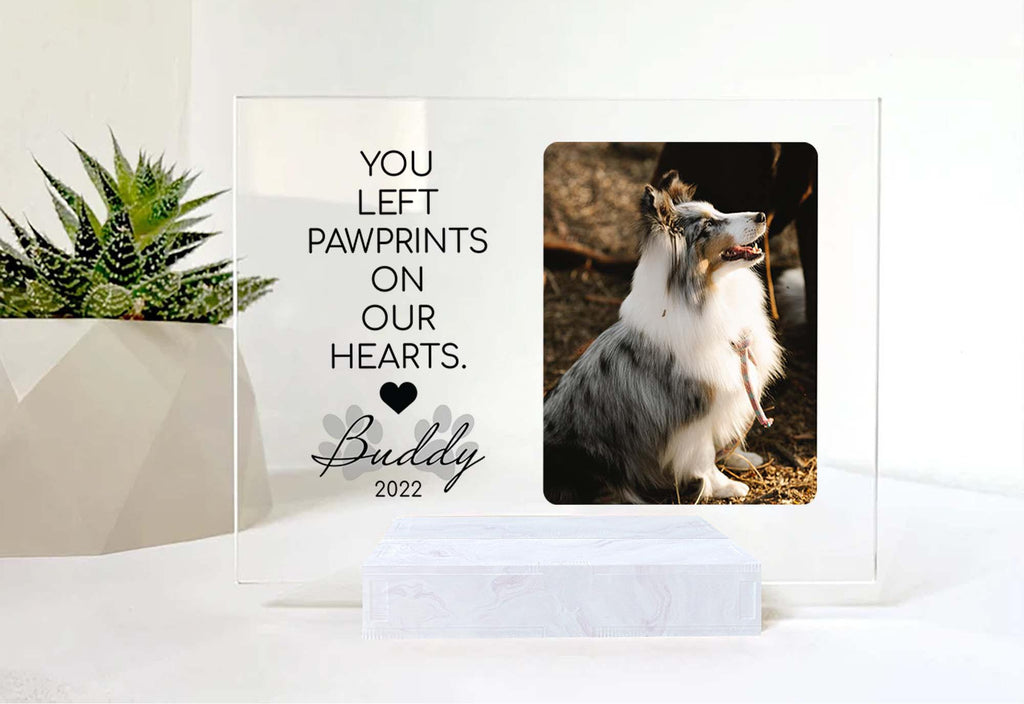 Custom Photo Memorial Gift For Cat Lovers • Personalized Photo Framed For Cat Passed Over • Sympathy Gift For Loss Of Cat • Acrylic Plaque