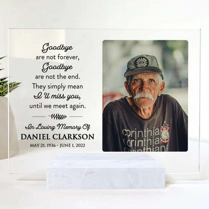 Dad Memorial Picture Frame • Custom Photo • Personalized Memorial Photo Plaque • Sympathy Gift For Loss Of Husband