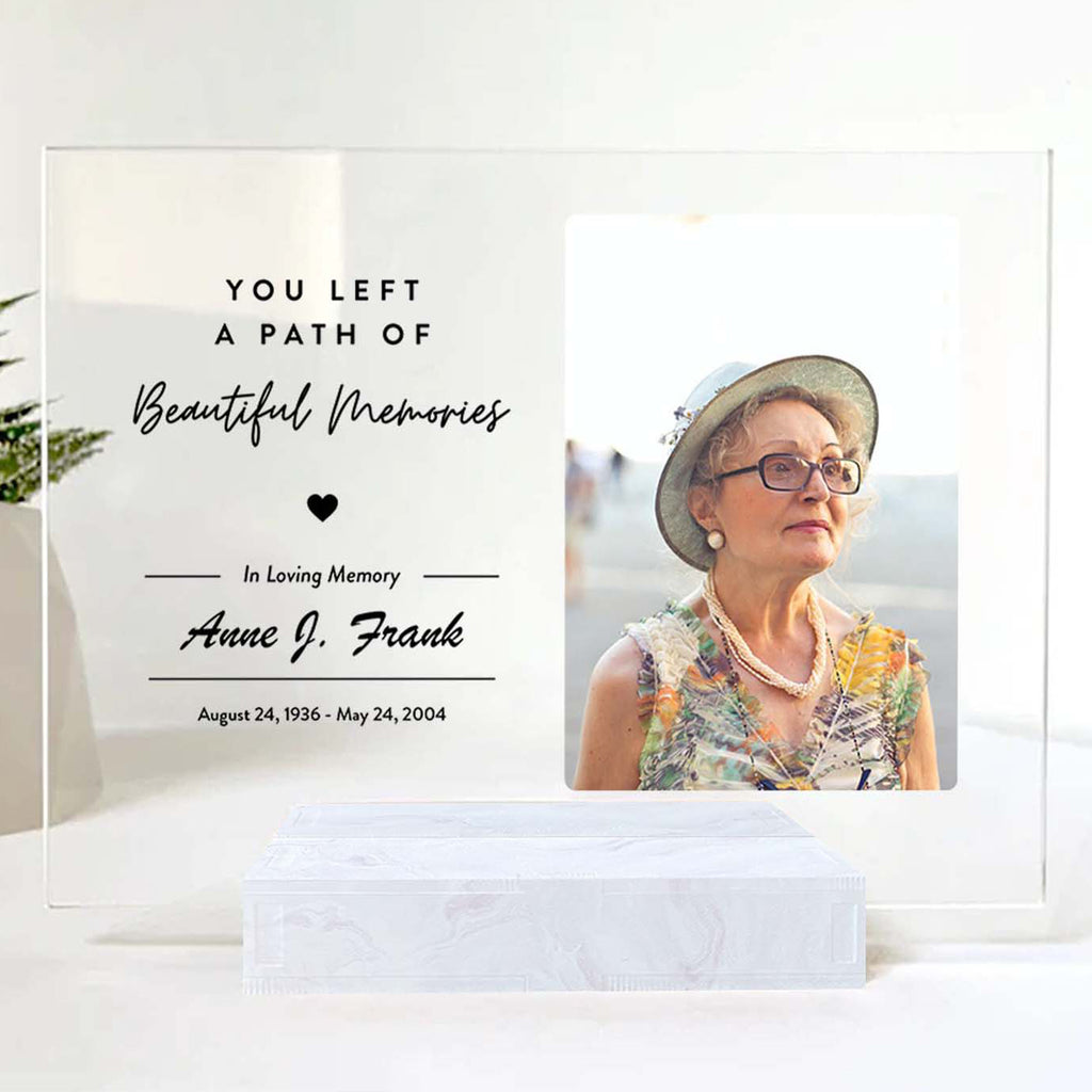 Grandma Memorial Picture Frame • Custom Photo • Personalized Memorial Photo Plaque • Sympathy Gift For Loss Of Grandmother