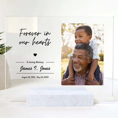 Grandpa Memorial Picture Frame • Custom Photo • Personalized Memorial Photo Plaque • Sympathy Gift For Loss Of Grandfather