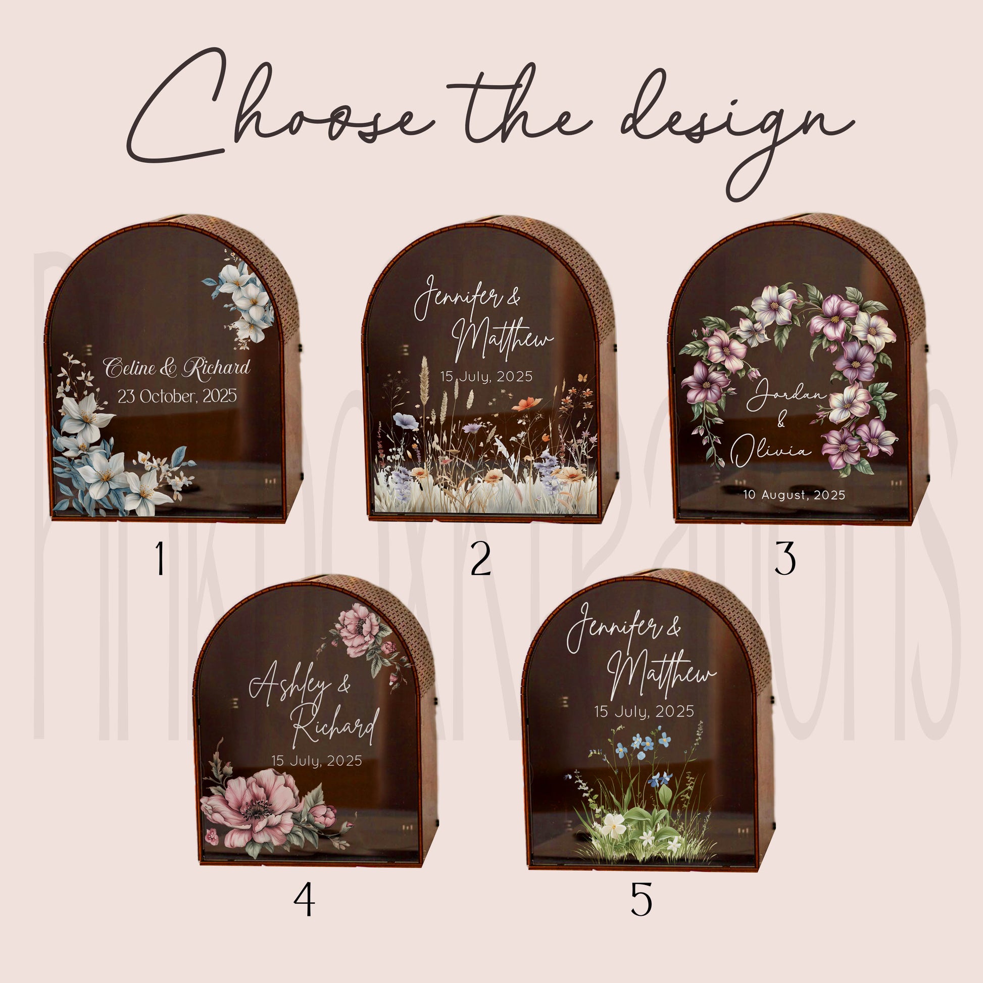 A beautiful centerpiece for your wedding day 💍 Personalized Wedding Card Box