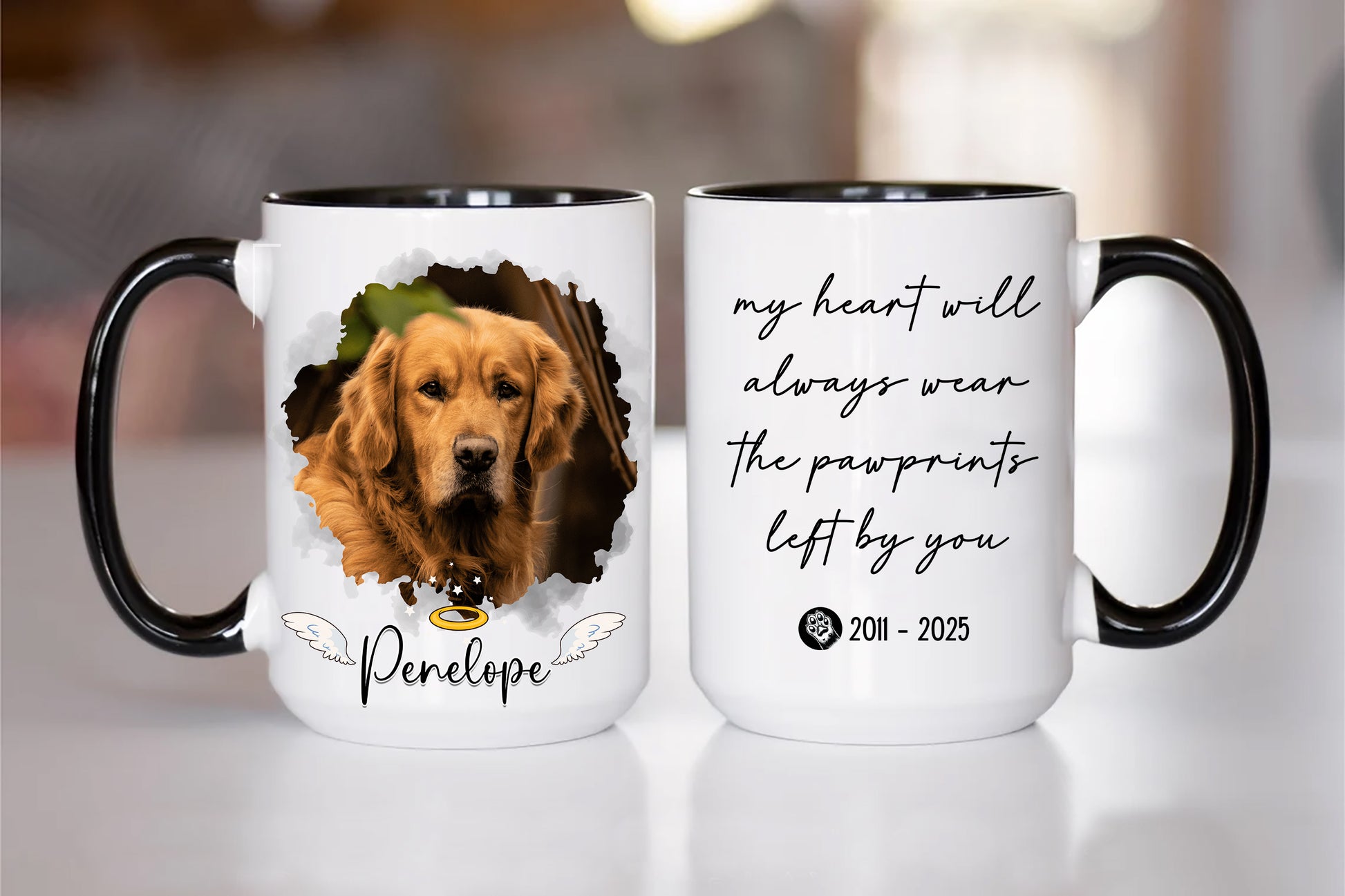 Custom Photo Mug For Dog Lovers • Personalized Photo• Gift For Loss Of Dog And Cat