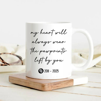 Custom Photo Mug For Dog Lovers • Personalized Photo• Gift For Loss Of Dog And Cat