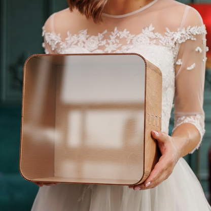 Personalized Wedding Card Box | Watercolor Wildflower