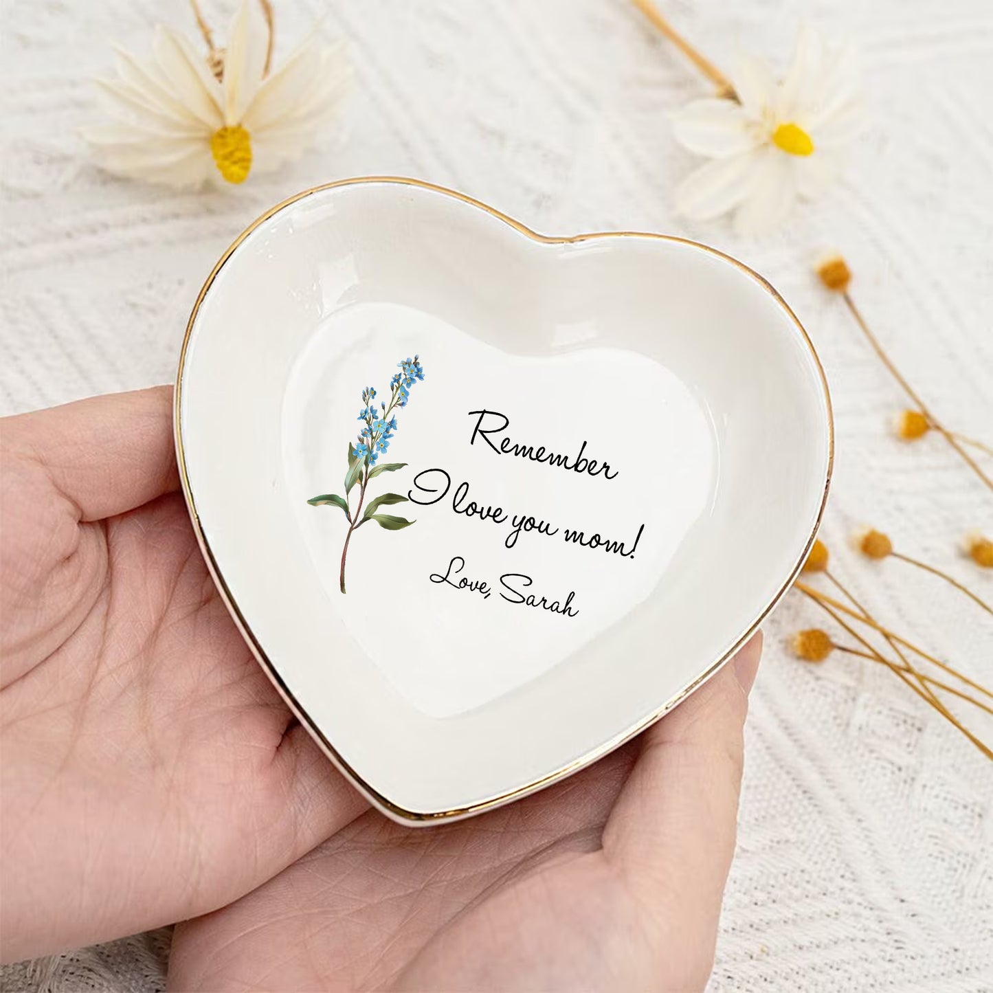 Remember We Love You Mom – Personalized Trinket Dish For Mommy