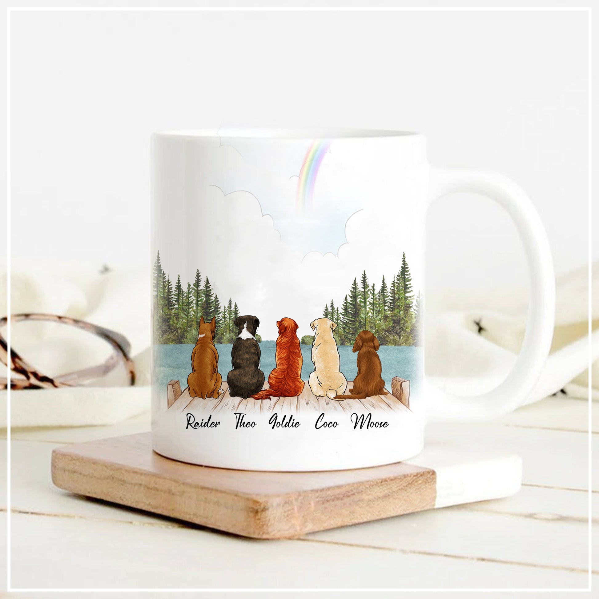 They Still Talk About You Mug • Custom Dog And Cat Portrait For Pet Lovers • Personalized Memorial Gift For Loss Of Pet • Sympathy Gift