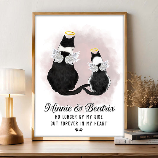 Personalized Cat Memorial Gift • Custom Cat Portrait For Loss Of Cat • Remembrance Gift • Keepsake Gift • Sympathy Gift