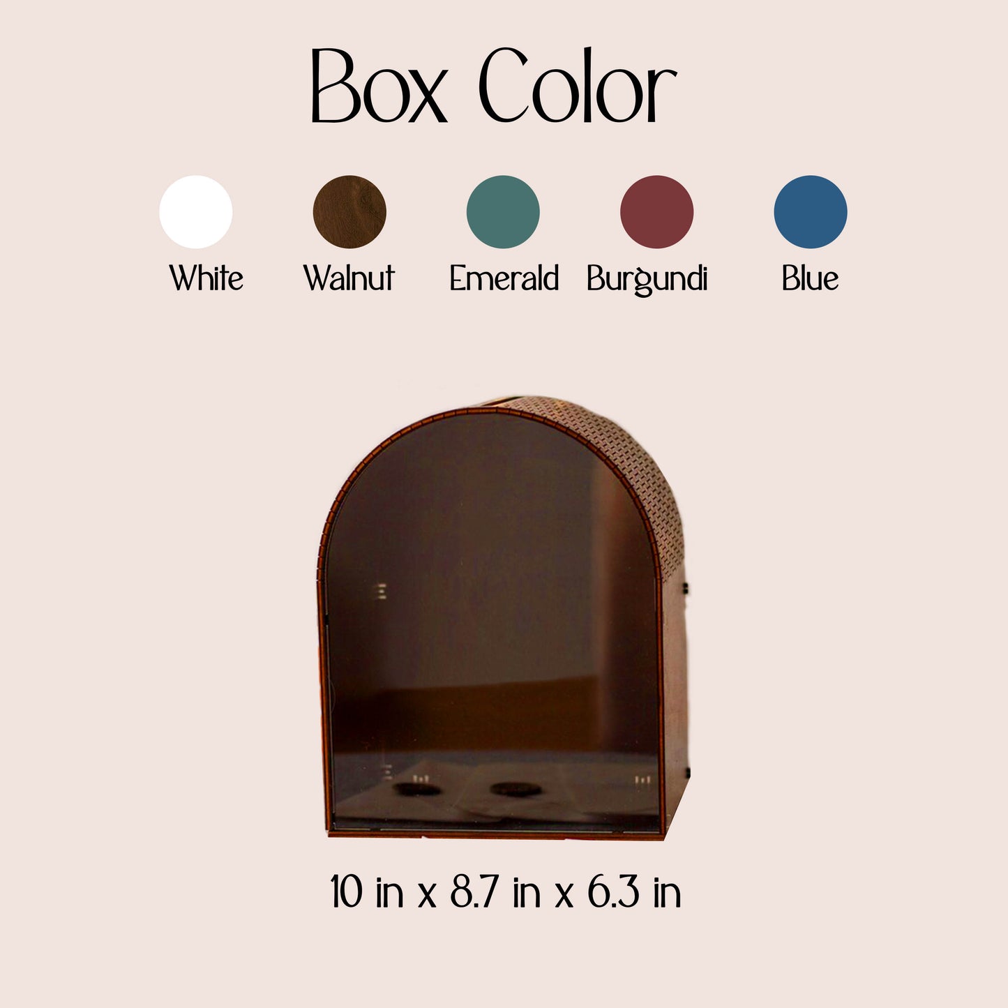 Personalized Wedding Card Box | Floral Garden