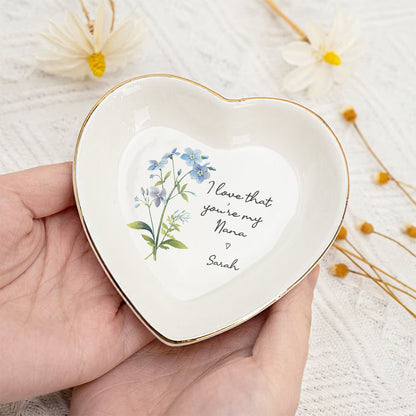 I Love That You Are My Mom – Personalized Jewelry Dish For Mom