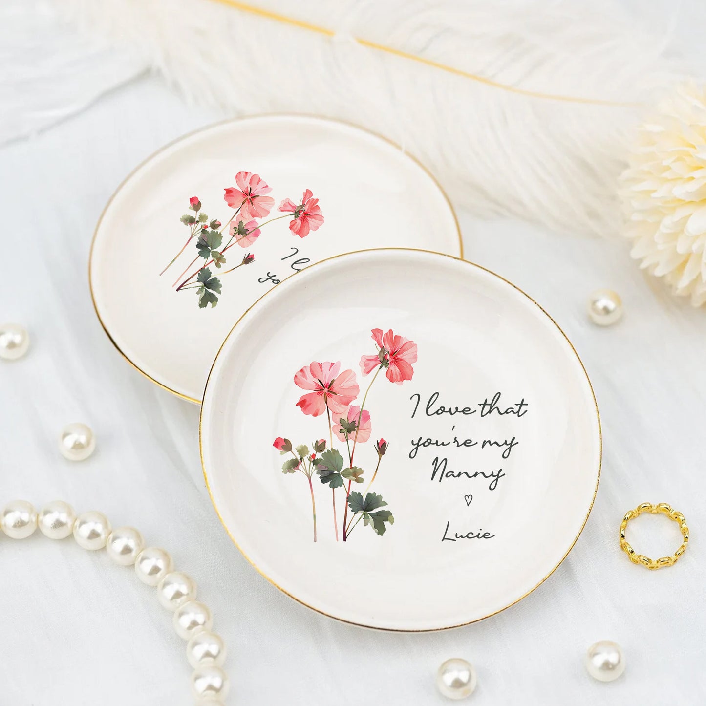 I Love That You Are My Mom – Personalized Jewelry Dish For Mom