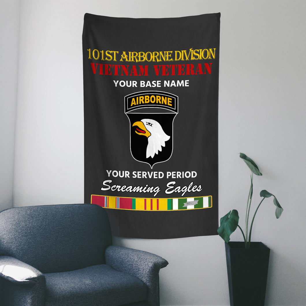 101ST AIRBORNE DIVISION WALL FLAG VERTICAL HORIZONTAL 36 x 60 INCHES WALL FLAG