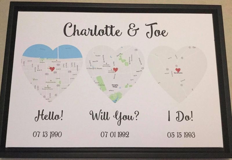 Hello – Will You – I Do – Standard Style – Premium Map Canvas, Poster
