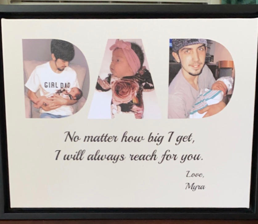 DAD Custom Photo Canvas, Poster