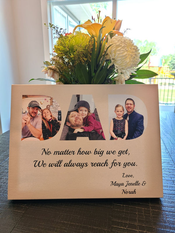 DAD Custom Photo Canvas, Poster
