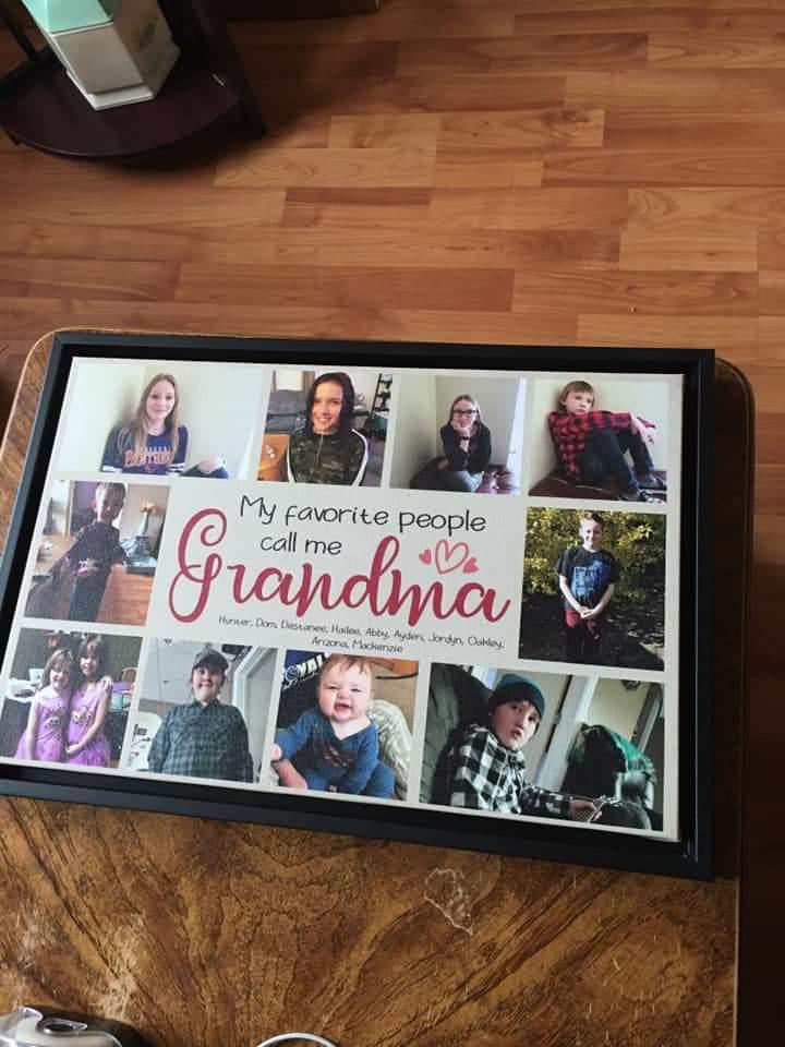 My Favorite People Call Me Grandma - Custom Photo Premium Canvas, Poster