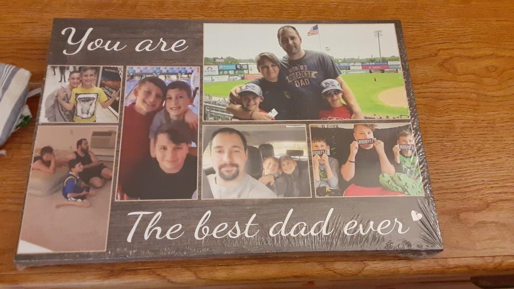 You Are The Best Dad Ever - Custom Photo Premium Canvas, Poster