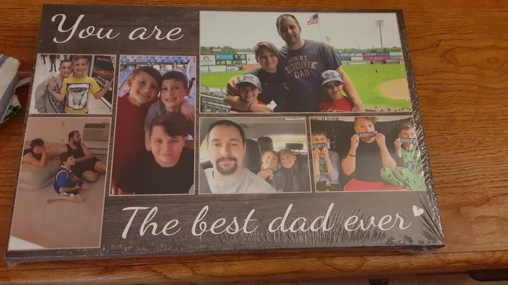 You Are The Best Dad Ever - Custom Photo Premium Canvas, Poster