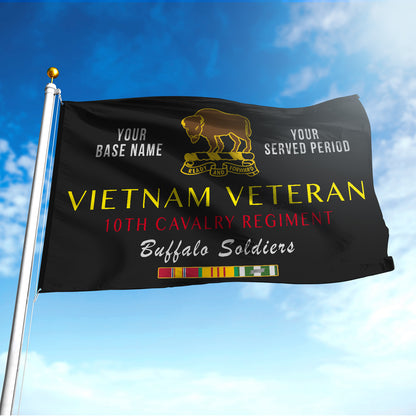 10TH CAVALRY REGIMENT FLAG DOUBLE-SIDED PRINTED 30"x40" FLAG
