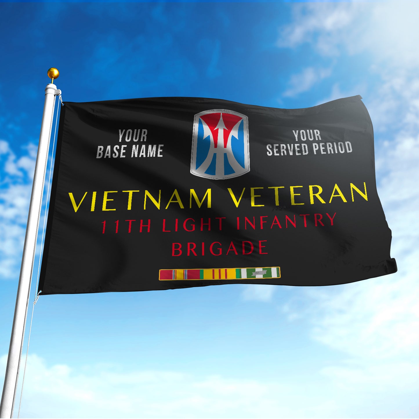 11TH LIGHT INFANTRY BRIGADE FLAG DOUBLE-SIDED PRINTED 30"x40" FLAG