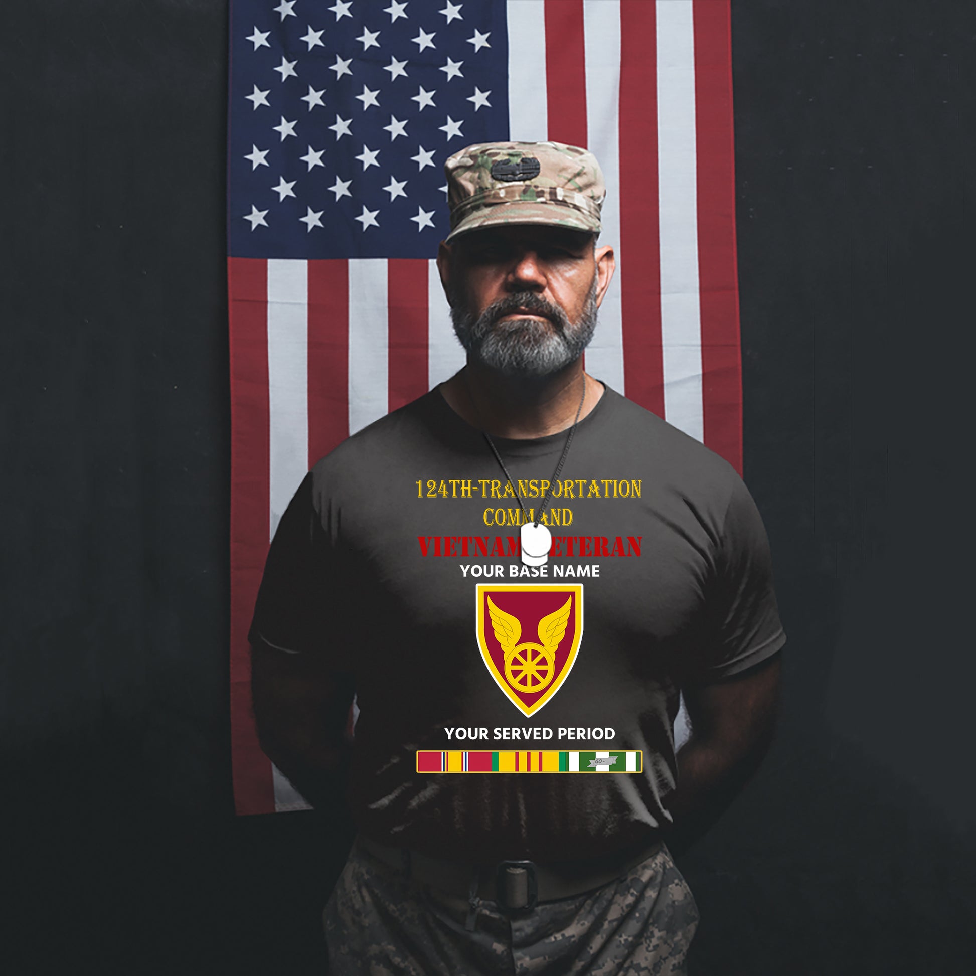 124TH TRANSPORTATION COMMAND PREMIUM T-SHIRT SWEATSHIRT HOODIE