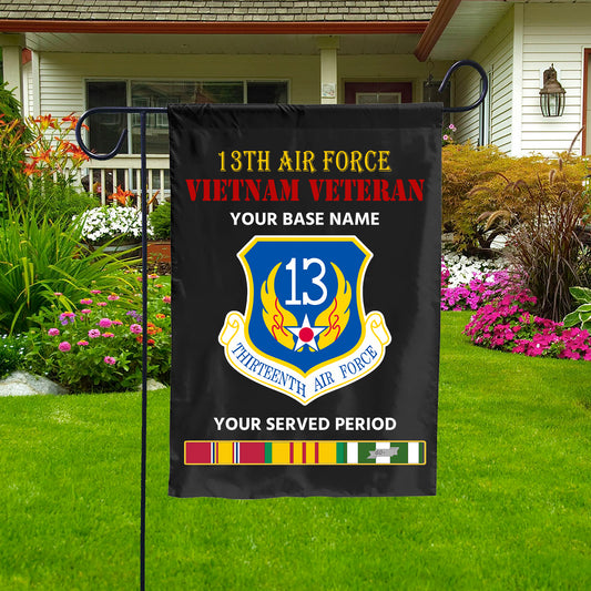 13TH AIR FORCE DOUBLE-SIDED PRINTED 12"x18" GARDEN FLAG