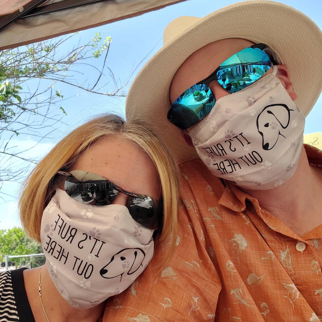 IT'S RUFF OUT HERE - Cloth Face Mask 1 pcs, 3 pcs, 6 pcs, 10 pcs