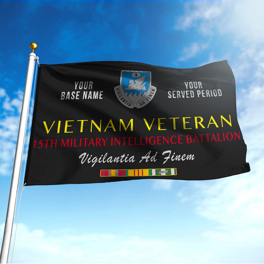 15TH MILITARY INTELLIGENCE BATTALION FLAG DOUBLE-SIDED PRINTED 30"x40" FLAG
