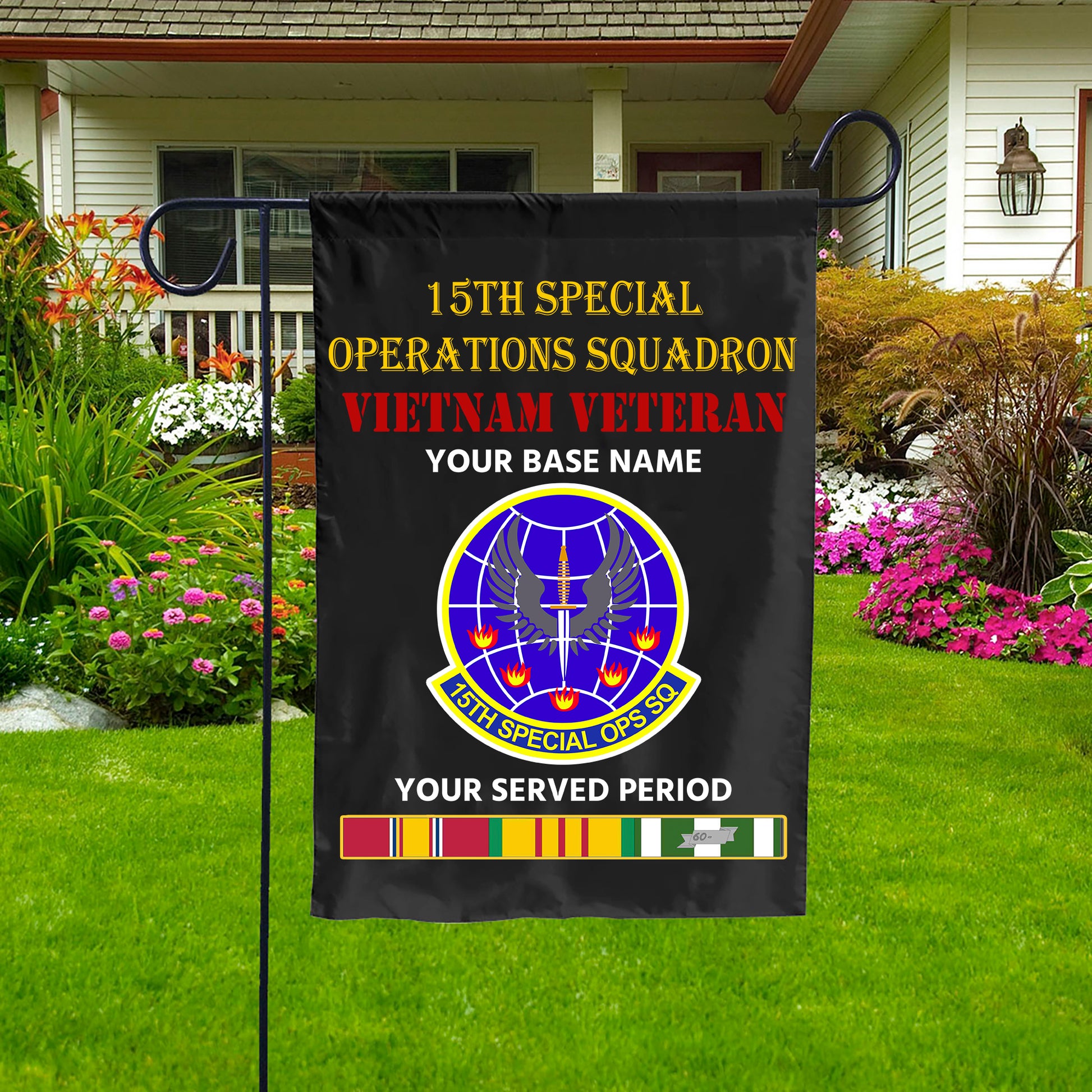 15TH SPECIAL OPERATIONS SQUADRON DOUBLE-SIDED PRINTED 12"x18" GARDEN FLAG