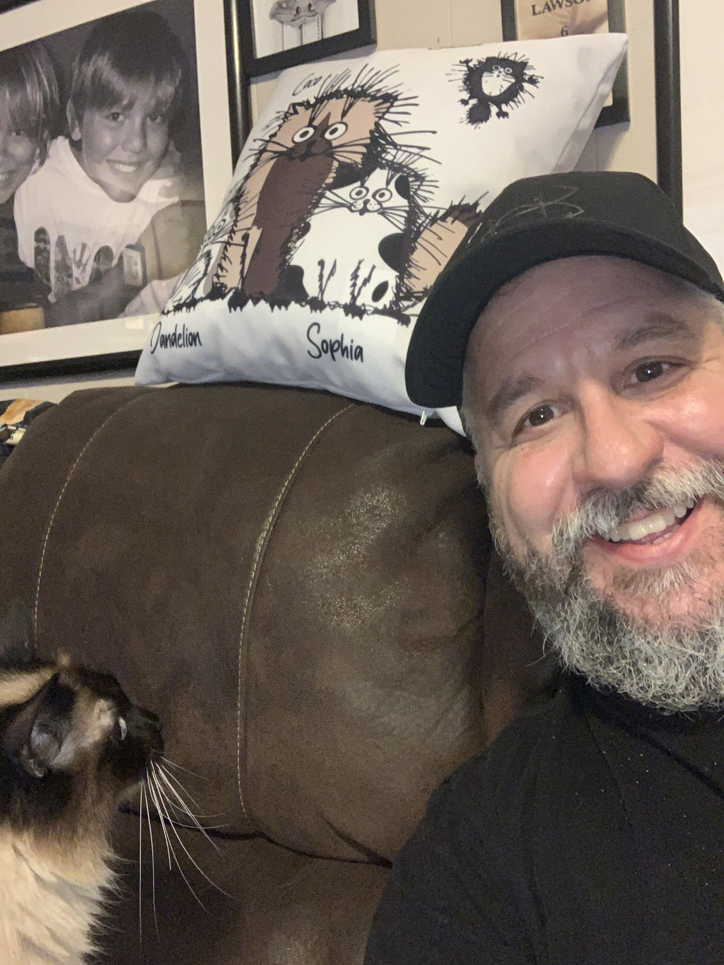 Funny Cat Personalized Canvas Pillow (Insert Included)