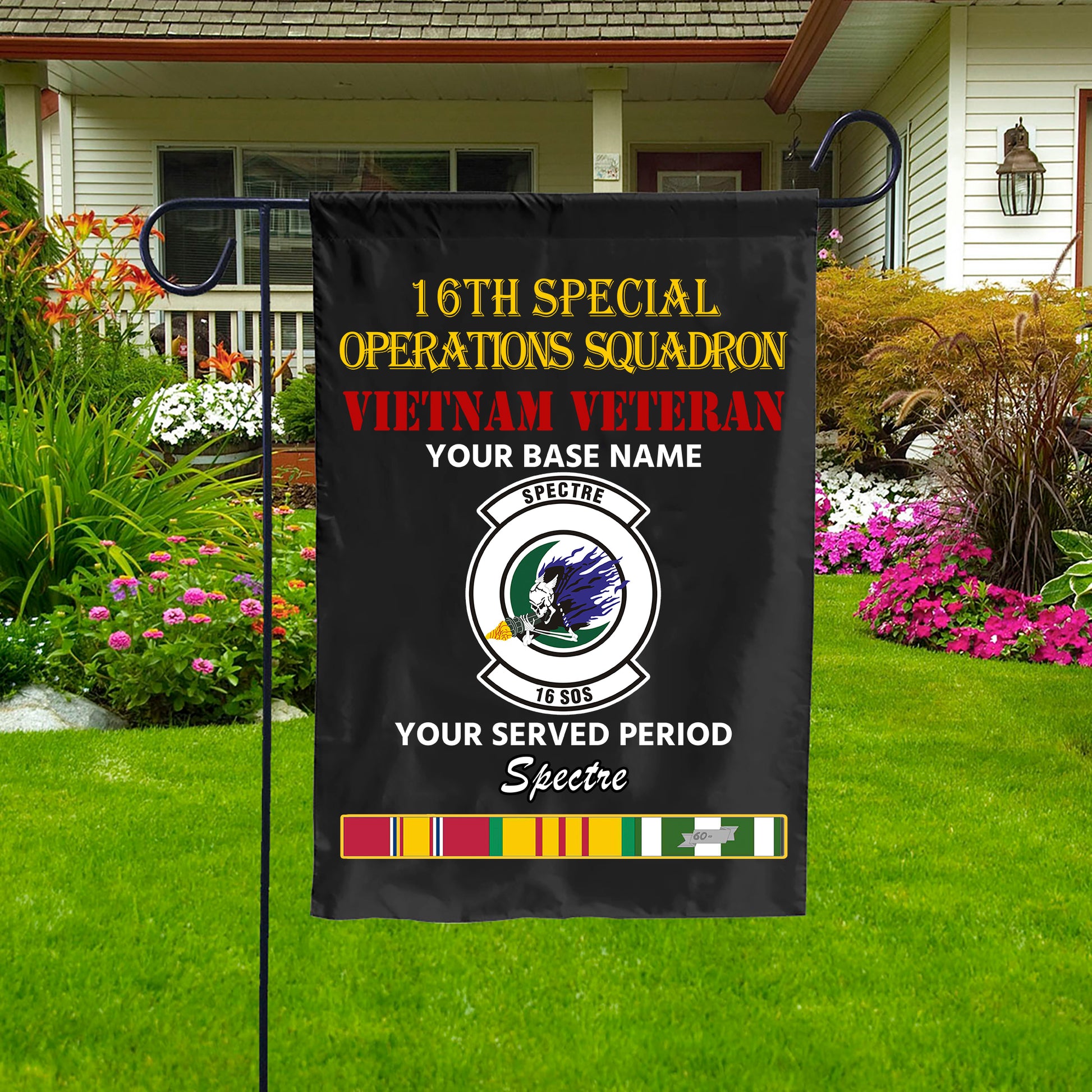 16TH SPECIAL OPERATIONS SQUADRON DOUBLE-SIDED PRINTED 12"x18" GARDEN FLAG
