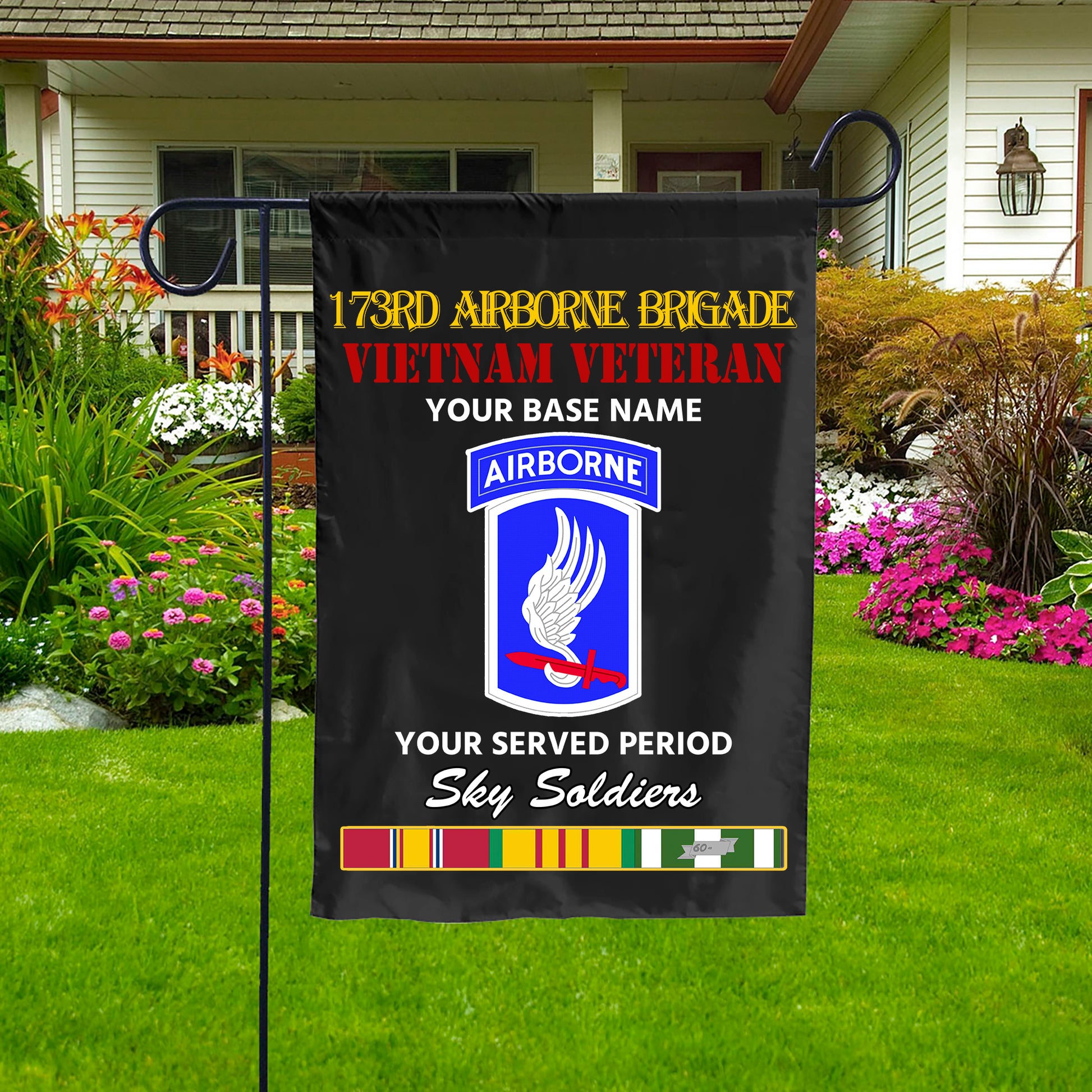 173RD AIRBORNE BRIGADE DOUBLE-SIDED PRINTED 12"x18" GARDEN FLAG